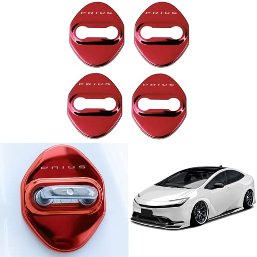 Venattu トヨタ 新型プリウス 60系 ドアロックカバー 5代目 ZVW60 ZVW65 MXWH60 MXWH65 (2023年1月〜現行) 車種専用設計 ドアストライカー 防錆ステンレス 錆防止金属メッキ仕様 4色選択可 ガーニッシュ 外装パーツ