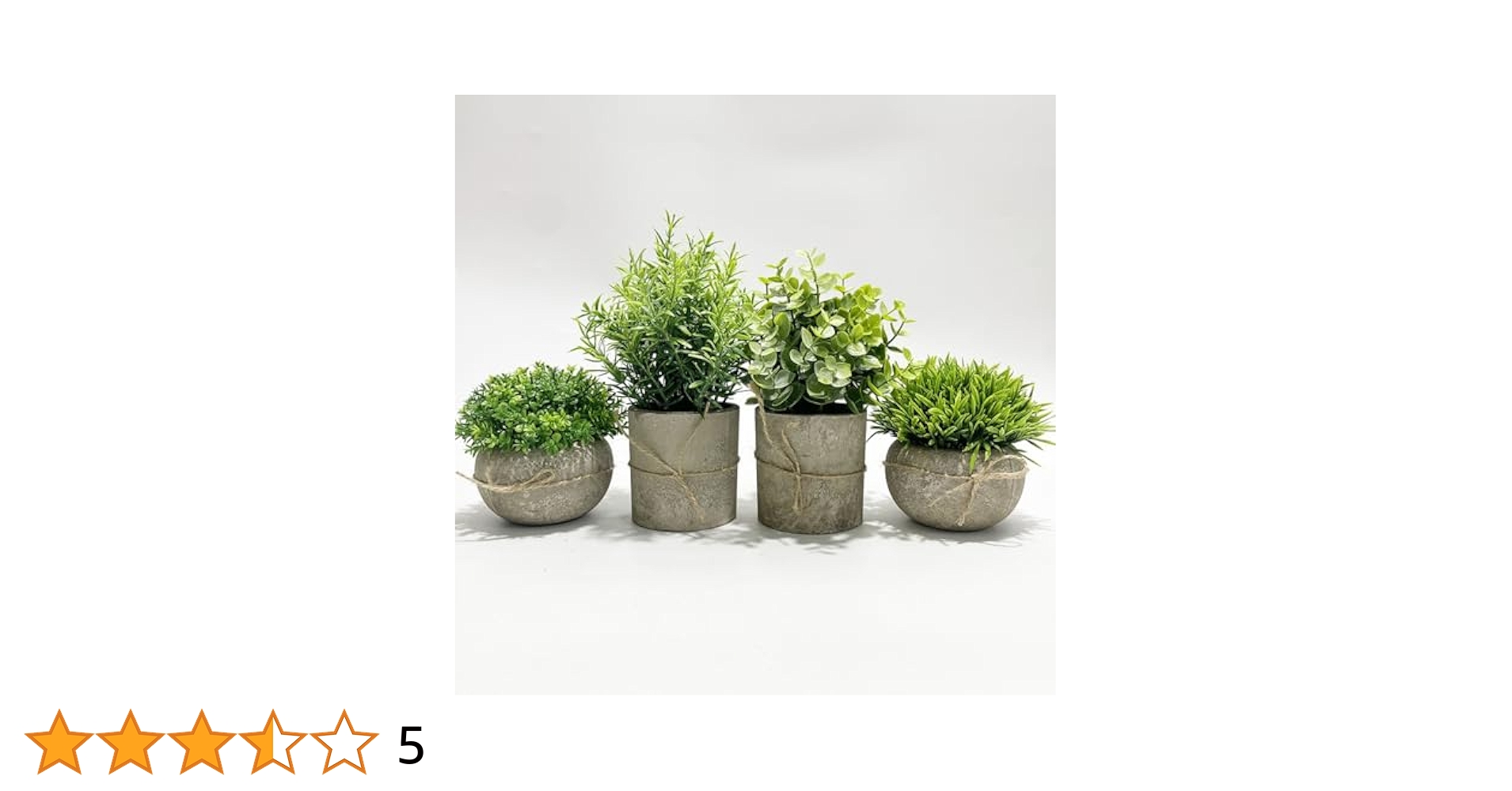 Amazon｜[S.T.S.G] フェイクグリーン 4点セット 人工観葉植物