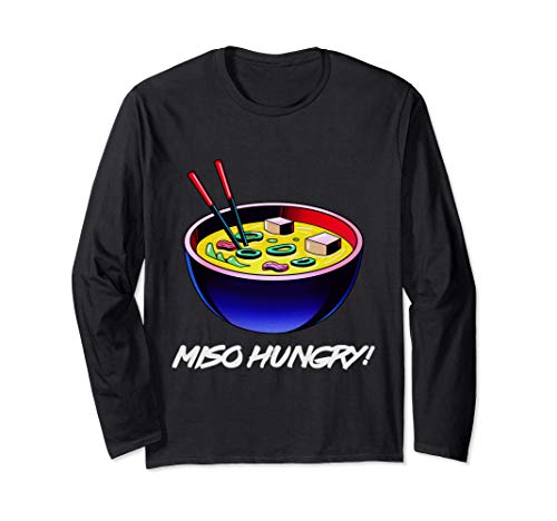 Sopa japonesa Miso Hungry Kawaii Misoshiru Pasta de caldo Manga Larga
