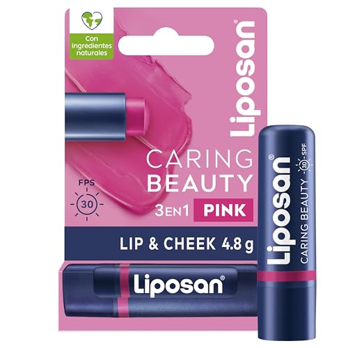Liposan Caring Beauty Lip and Cheek Pink Lip Balm & Blush Stick, 3 in 1 Lip Stick for Easy Look 1 x 4.8g Liposan Caring Beauty Lip and Cheek Pink Lip Balm & Blush Stick, 3 in 1 Lip Stick for Easy Look 1 x 4.8g