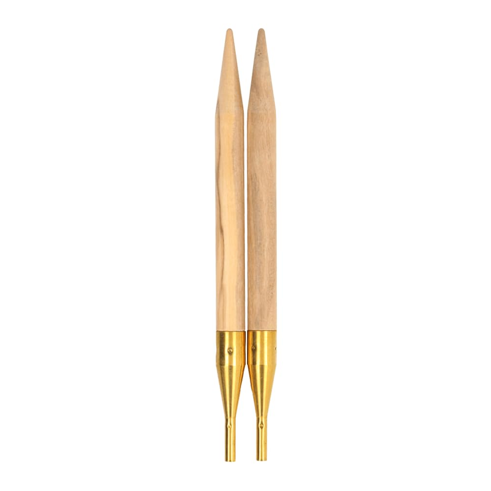 Addi Olive Wood Pointed Replaceable Circular Knitting Needles Scale: 9mm/12,5cm