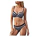 Modaworld Donna Costume da Bagno Push Up Imbottito Reggiseno Bikini Due Pezzi Bikini Sexy con Ferretto Spiaggia Beachwear Swimwear Sportivo Mare Estate