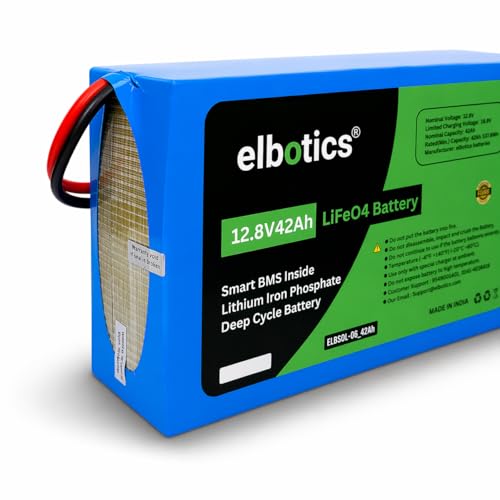 Image of 12.8V 42Ah (537.6Wh) LiFePO4 Lithium Iron Phosphate Battery Solar Inverter Battery Smart BMS Protection 2000+ Cycles Lightweight & Maintenance-Free 3 Year Warranty