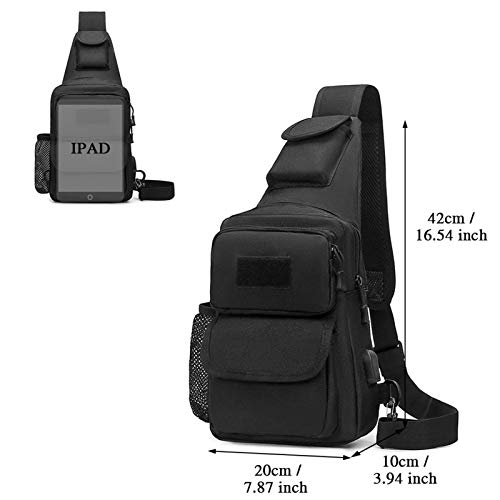 BAIGIO Tactical Sling Bag Small Backpack for Men Molle Cross Body Bags Single Strap EDC Shoulder Pack2