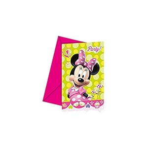 Minnie Muistoons 6 uitnodigingskaarten