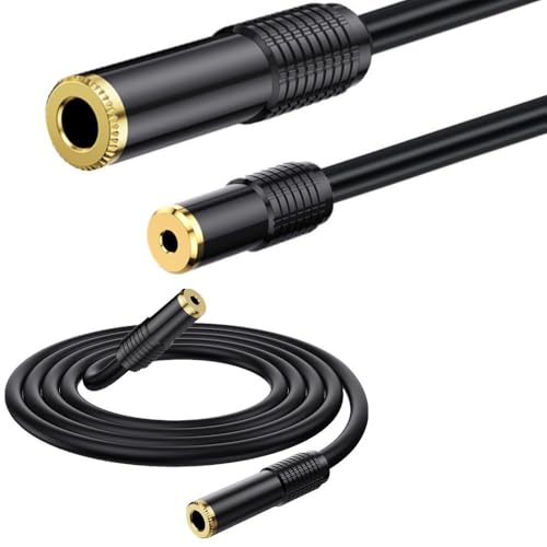 Cable de audio estéreo Jack 3.5mm a 6.35mm 1.65 pies miniatura 4