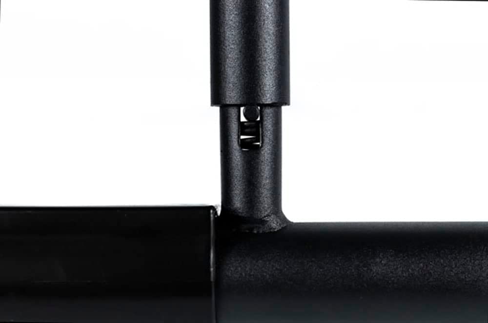 MATCHU - Pull up bar PRO - Klimmzugstange - Keine Schrauben - Rutschfest - Im Türrahmen - Aluminium - Bequemer Griff - 130kg Belastbar - Für Rücken, Bizeps, Schultern, Bauchmuskeln - Schwarz