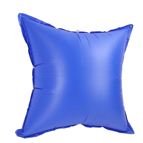 Cojín para Piscina Elevada, Cojín Inflable Resistente Al Frío para Piscina de 120 Cm para Piscinas de Invierno (Cuadrado Azul Oscuro)