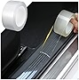 BLAU GRUN Car Door Entry Guard, Clear Trim Guard/Cover for Car Door Sill, Edge, Rear Bumper, Anti-Collision Protector Film Universal for Most Cars, Vehicles, SUVs (2' x 394', Transparent)