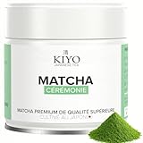 KIYO Matcha Cérémonie | Goût Doux Sans Amertume | 100% Naturel & Pur | Grade Cérémonial de Kagoshima, Japon | Récolté à la Main | 30g