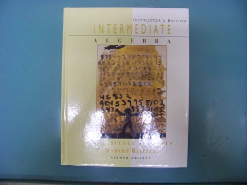 Intermediate Algebra for College Students: Inst... 013860164X Book Cover