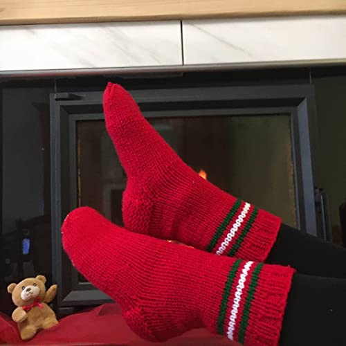 Christmas socks Men's/Women's Wool socks handmade made of natural wool, Large Sizes, Extra Thick, Bed wool socks, Organic wool, Winter socks, Warm socks, Cozy socks, Socks for hiking3