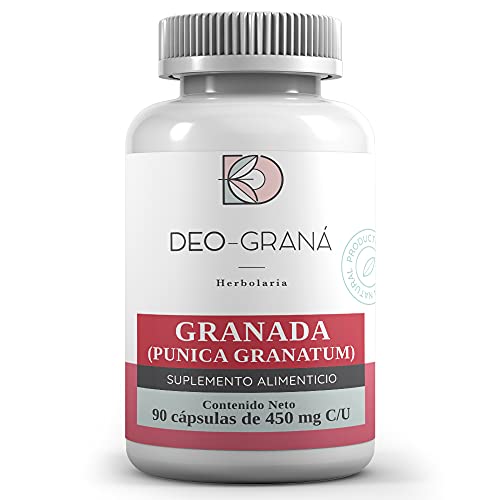 Vitamínicos, Deo-Graná | Granada en Cápsulas adicionado con vitaminas | Vitaminas B1, B2, B6, B9 y C |Contiene Calcio, Hierro, Magnesio, Zinc, Potasio | Presentación de...