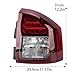 Pair LED Tail Lights Assembly Compatible With Jeep Compass 2014 2015 2016 2017 Rear Brake Lamps With Bulb Left&Right Side