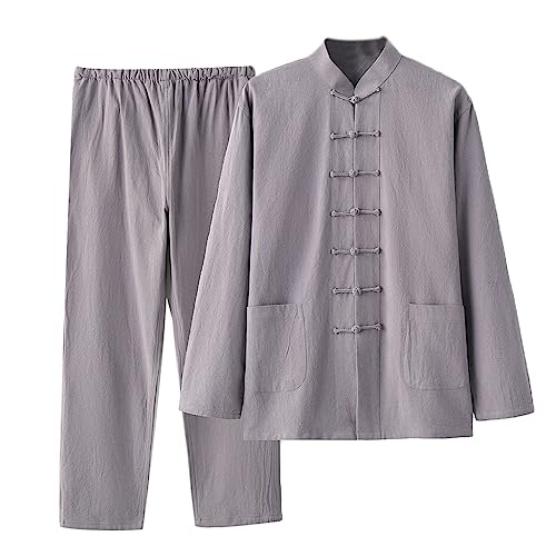 Tang Suit Homme d'Exception en Coton Pur, Costume Traditionnel de Kung Fu