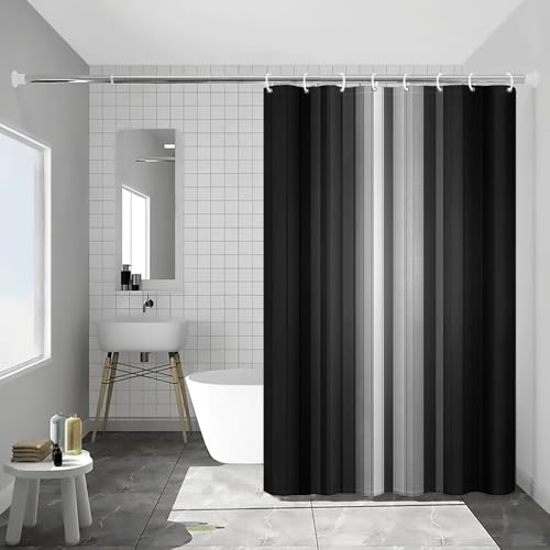 Rideau de douche chic en polyester de qualité supérieure 140 x 220