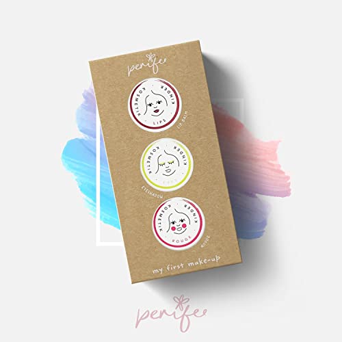 perifee NATÜRLICHE SCHMINKE FÜR KIDS & TEENS MAKE-UP SET - GOLDEN APPLE, DERMATOLOGISCH GETESTET; NATRUE ZERTIFIZIERT, UNGIFTIG, NICHT PULVRIG UND SICHER Cover