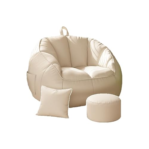 【ビーズソファ 一人用ソファー ひとりがけソファー】上質 2サイズ (中号50x60x60cm/大号75x75x65cm) 高反発ビーズクッションソファ 軽量4kg 省スペース設計 洗えるカバー付き ソファーベッド兼用 座椅子 ロー リビング/和室/ゲーム