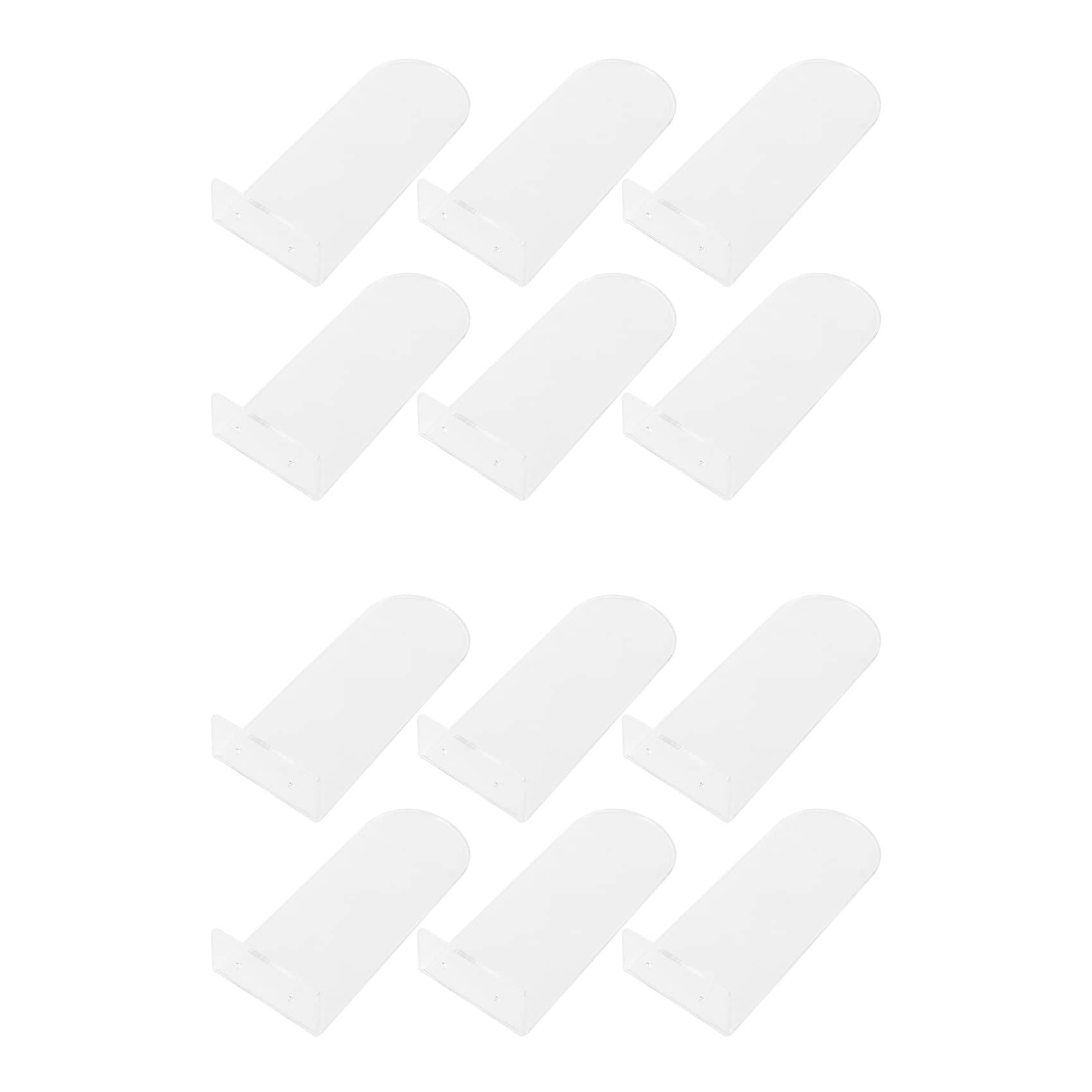 Hndhbfgrt 12 Pack Floating Shoe Shelves,Transparent Acrylic Wall Mounted Shoe Display Shelves,for Display Collectible Shoe&Sneaker