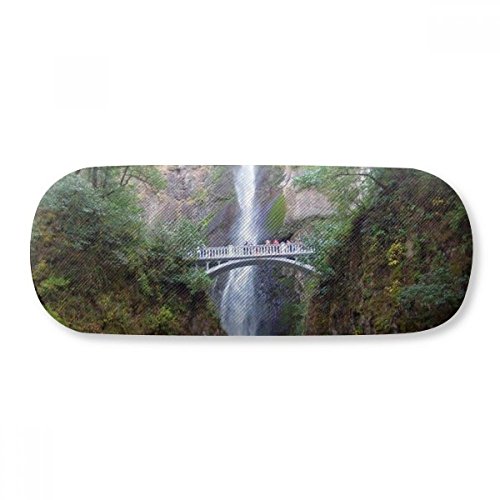 Cenário da natureza da ciência florestal, cachoeira, estojo rígido de armazenamento para óculos