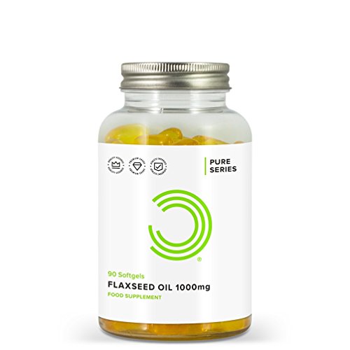 BULK POWDERS Leinsamenöl Weichkapseln 1000 mg, 90 Kapseln