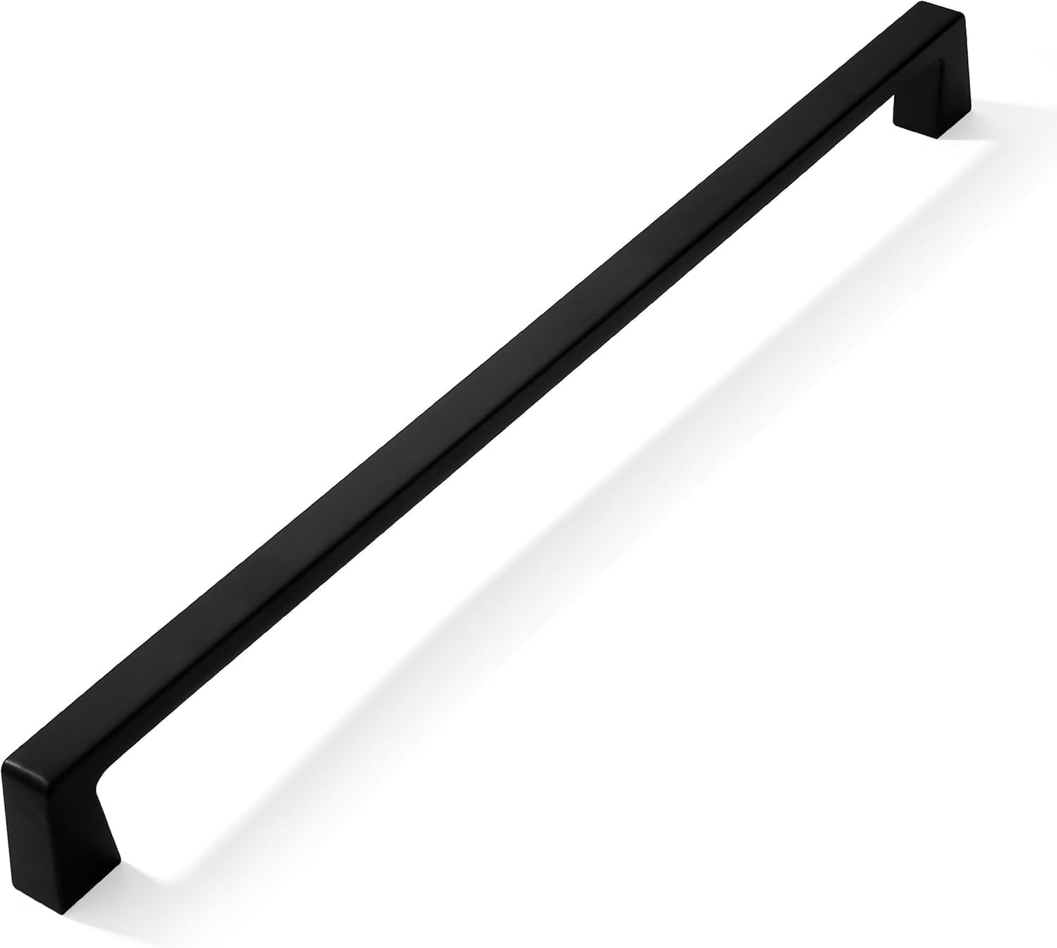 khtumeware 1 Pack Appliance Pull 18 Inch Matte Black Cabinet Pulls Drawer Handles Modern Dresser Drawer Hardware Zinc Alloy Pulls for Kitchen