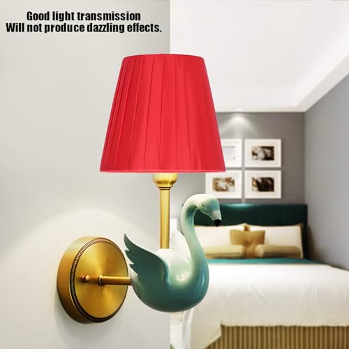 Beufee 6Pcs Red Wall Lamp Shade - Image 2