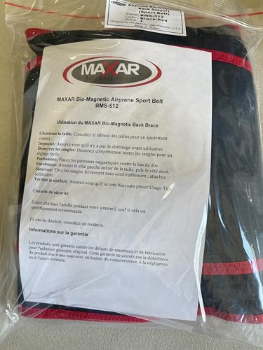 Maxar M BMS-512 M Airprene Sports Back Brace W/ Powerful 18 Magnets thumb #7
