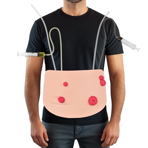 Image of Wearable Ostomy Care Trainer Kit,Stoma Models for Medical Education, Ostomy Practice Model Kit for Teaching Demonstration