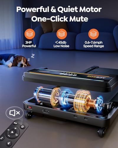 Motorized Folding Treadmill with Incline