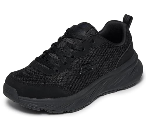 Skechers Basket Garçon Edgeride Rekze Chaussures de Sport Noires