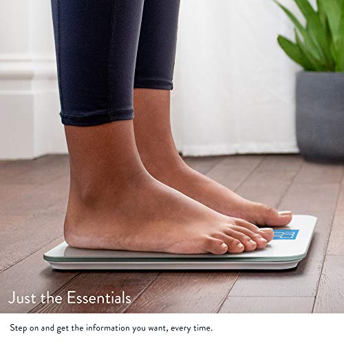 Greater Goods Digital Weight Bathroom Scale, Shine-Through Display, Accurate Glass Scale, Non-Slip & Scratch Resistant, Body Weight (Silver) #TOP2