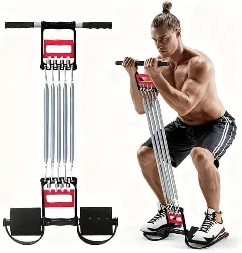 3 in 1 Spring Exerciser Chest Expander Adjustable Resistance Fitness Training Equipment for Arm Chest Shoulder Back Strength Workout