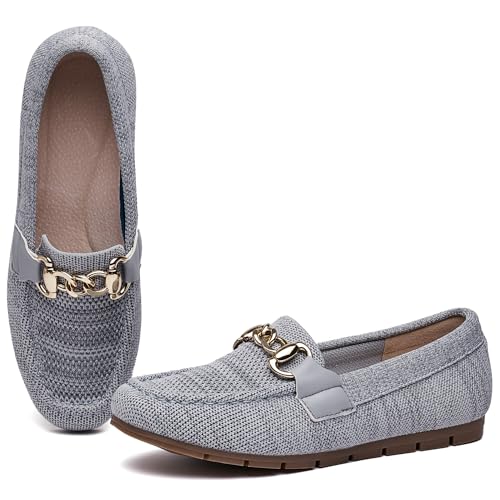 Image of Loafers for Women Comfortable Slip On Flats with Memory Foam Insole for Daily Wearing