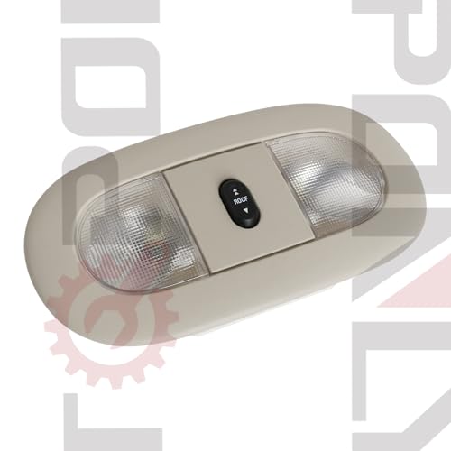 Image of TQPONLY Overhead Console LED Dome Map Light Lamp,for 2004-2008 Ford F150 Extended Cab /SuperCrew Interior Lights with Sunroof Switch (Tan)