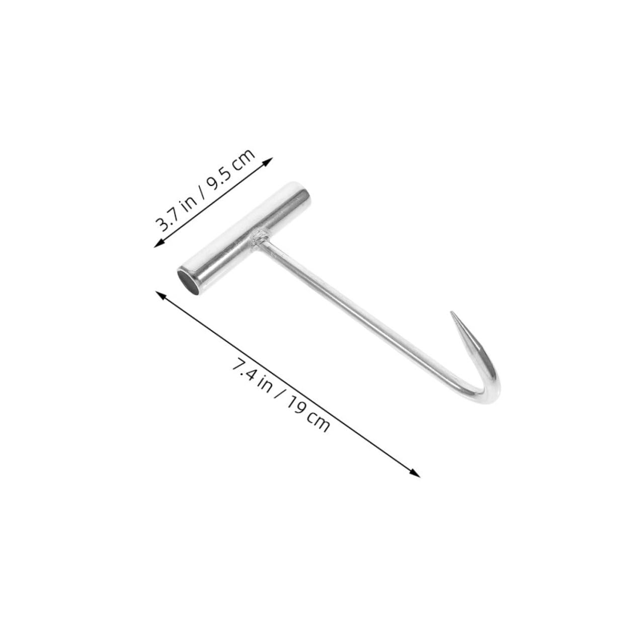 Ganci Impugnatura Ergonomica in Acciaio Inossidabile 5pezzi a Forma di T per Carne per Macelleria e Barbecue, per Ristorante e Cucina
