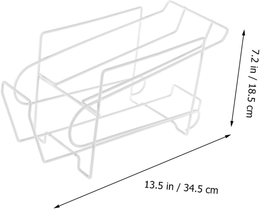 Automatic Can Storage Rack, Iron, 10 Cans, White for Kitchen Tables