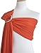 Vlokup Baby Water Ring Sling Carrier | Lightweight Breathable Mesh Baby Wrap for Infant, Newborn, Kids and Toddlers | Perfect for Summer, Swimming, Pool, Beach | Great for Dad Too Orange