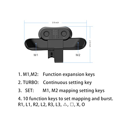 Vbestlife VBESTLIFETHMF3KY6E1154 Controller Paddles For , Controller Back Attachment, Customization Mapping Buttons, Turbo Burst Function thumb #4