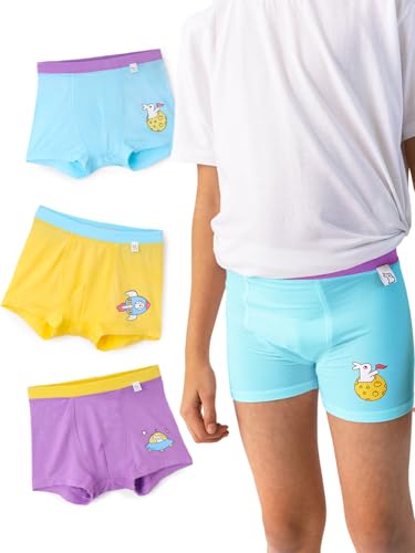 Image of superbottoms Boy Trunks | Supersoft Underwear for Boys | 3X Softer Underwear for Kids | Super Stretchy, Breathable, Gentle Elastics, No Scratchy Tags| 3 Free Funky Tattoos