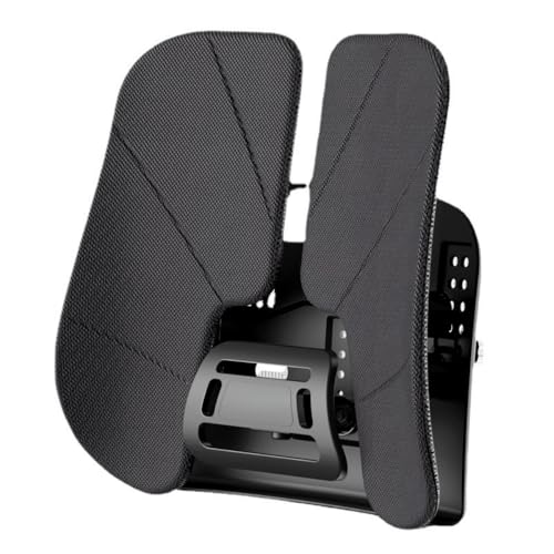 AOUTNランバーサポート。 カーシートクッション 360°ウエストハグ ,高さ調節可能 ,姿勢矯正, 取り付け簡単, 高密度 ,人間工学に基づいた腰サポートバッククッション ,骨盤サポート, 車 ,自宅, リモートオフ,ィス用 ,ギフト用 。 (ブラック