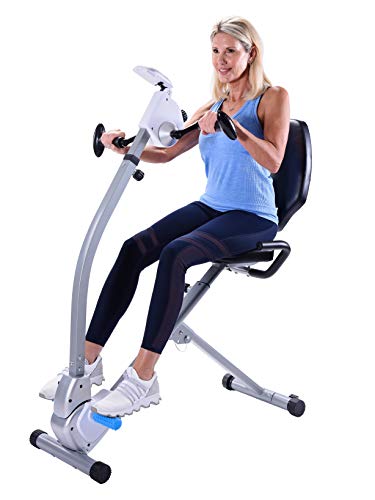 Stamina Seated Upper Body Exercise Bike, Gray
