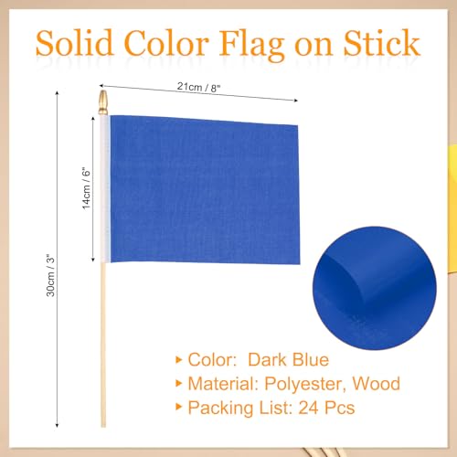 Drapeaux vierges bleu foncé solides pour réussir vos ateliers DIY sans déchirure - 3