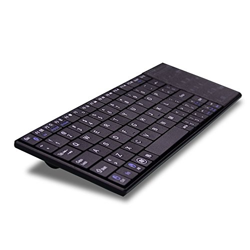 Triplespark clavier Bluetooth, universel portable sans fil Bluetooth clavier Noir