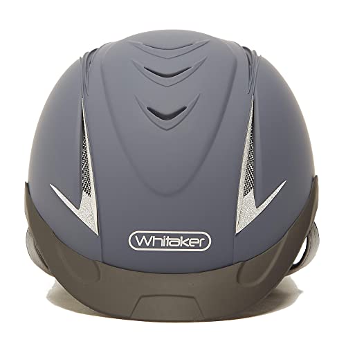 Image of Other Unisex Wht1515 WHITAKER NRG HELMET NAVY SILVER, Transparent, 58-62 cm UK