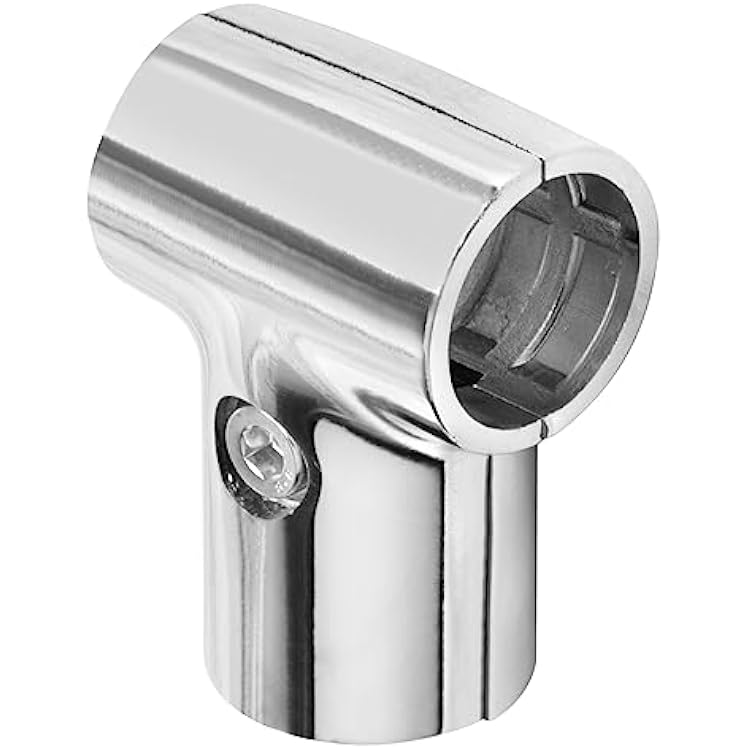 6 Sets T Pipe Clamp Connector, Fits 1-1/4(1.25 OD) Round Tube Frame, 31.8mm Handrail Structural Pipe Fitting, Aluminum Alloy