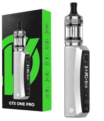 For Vaporesso GTX One Pro Kit 3000mAh GTX One Pro Box Mod 40W Box + 3ml XTank T Atomizer GTX Coil 0.6ohm 1.2ohm - Sans nicotine (Argenté)