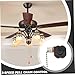 Ceiling Fan Pull Chain Switch 4 Wire 3 Speed Fan Switch Speed Control Replacement Parts Compatible with Ceiling Fans Wa