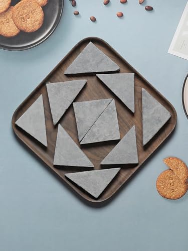 Image of Brighty Brightify Black Mini Slate Triangle Chalk 250g Pack | Natural Stone Pieces for Display, Drawing, Educational Activities, Art, and Craft Use