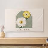 BDSDFSA Coperture per TV, Protezione Motivi di Pittura Colorata da 32-80 Pollici TV LCD/LED e(Flower2,40-43inch)